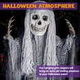 thumbnail image 5 of Joyfy 3 Pack Halloween Hanging Ghosts,Scary Skeleton Ghosts Grim Reapers Decorations for Halloween Indoor Outdoor Yard Home Decorations, 5 of 7