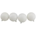 thumbnail image 4 of Northlight Shatterproof 4-Finish Christmas Ball Ornaments - 3" (75mm) - Winter White - 16ct, 4 of 9