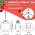 thumbnail image 5 of NOGIS 12 PCS 3.15 Inch Clear Ornaments Balls, Christmas DIY Fillable Ball Transparent Ball Baubles Crafts for Party Favor Wedding Christmas Birthday Home Decor, 5 of 7