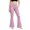 Pink, variant on Womens Flare Leggings Bell Bottoms Yoga Pants with Pockets High Waisted Bootcut Dance Pants Pink,L