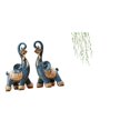 thumbnail image 1 of Escultura De Elefante De Resina Moderna, Adorno Artístico Coleccionable Con Enredaderas Colgantes, Adhesivo De Pared Con Hojas De Plantas Verdes, Elegante Decoración Mural Para Escritorio,, 1 of 8
