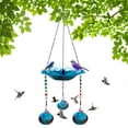 thumbnail image 4 of Hummingbird Feeder And Bird Bath For Outdoors-in-1 For Small Birds - Hummingbird Bath Fountains With 3 Feeder Pots - Hanging Solar Bird Bath Fountains, 4 of 7