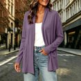 thumbnail image 2 of BUIGTTKLOP Womens Lightweight Cardigans Soft Open Front Cardigan Loose Casual Light Jackets Long Sleeve Cover up for Layering Work Travel, 2 of 8