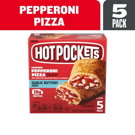 Hot Pockets Frozen Snacks Pepperoni Pizza Frozen Sandwiches 22.5 oz