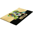 thumbnail image 5 of Northlight Ivory and Black "Hello" Multicolor Dog Outdoor Coir Doormat 18" x 30", 5 of 6