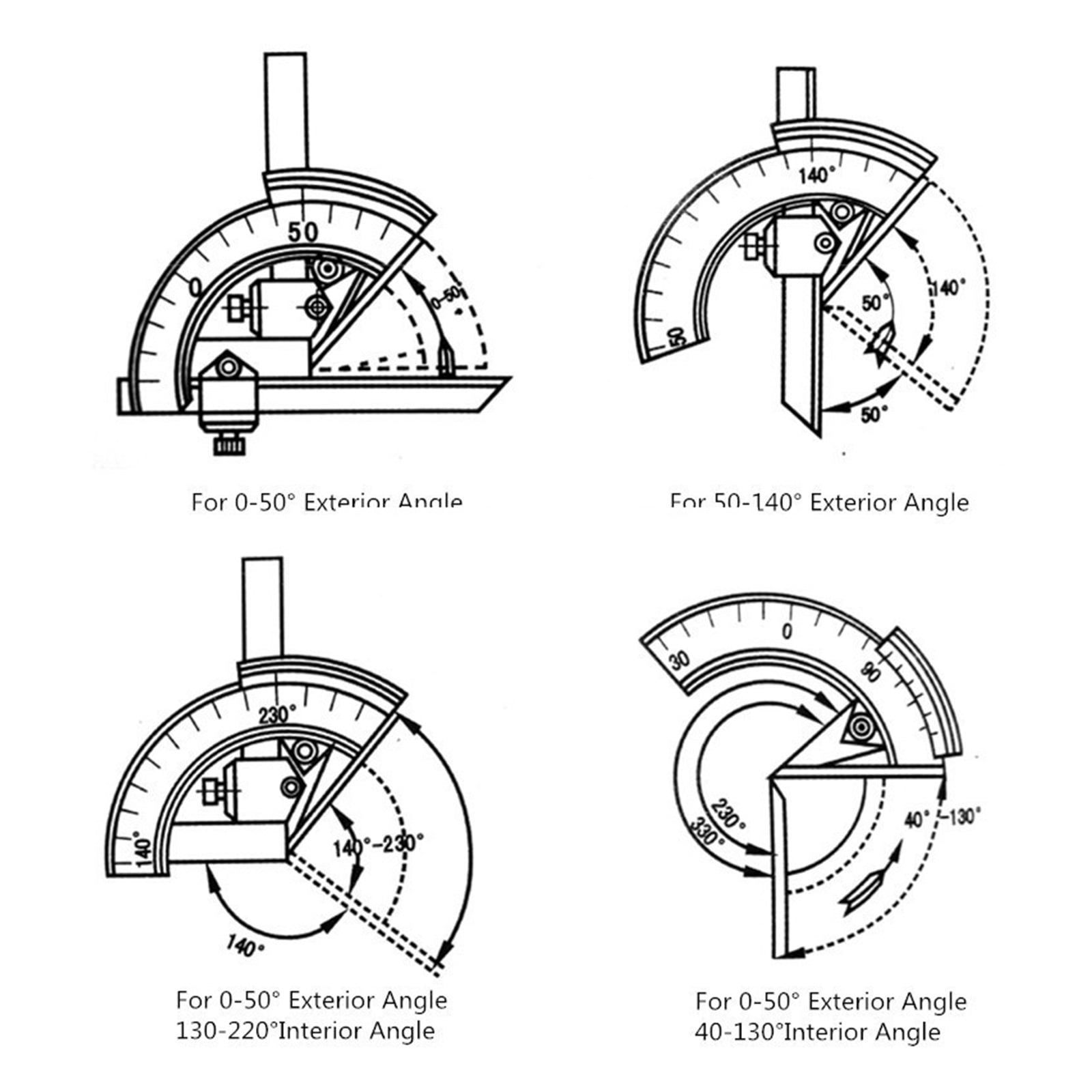 Precision Angle Measuring Finder Universal Bevel Protractor Cost Effective Measuring & Gauging Tool