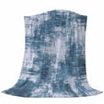 thumbnail image 6 of Modern Blue Blanket Soft Cozy Warm Throw Blanket for Couch, Plush Fuzzy Flannel Fleece Blankets for Sofa, Vintage Abstract Art Contemporary Bed Blankets Lightweight Gifts for Women, 32"x48", 6 of 9