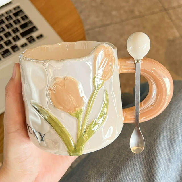 Fiudx Bonita Taza de Cerámica Horneada Alta Temperatura, Ideal para El Día Del Padre, Ideal para El Hogar o La Oficina, Regalo de Cumpleaños y Apta para Microondas.