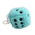 thumbnail image 1 of Dice Plush Toy With Key Ring Fluffy Colorful Dot Dice Plushies Ornament Pp Cotton Stuffed Dice Pendant Handbag Decor Creative Gift Kaesi, 1 of 5