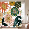 thumbnail image 2 of Abstract Bohemian Floral Botanical Shower Curtain, Mid Century Morden Boho Shower Curtain, Waterproof Shower Curtains for Bathroom, 2 of 6