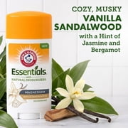 Arm & Hammer Essentials Deodorant with Magnesium, Vanilla Sandalwood, Aluminum Free Paraben Free, 1-Count