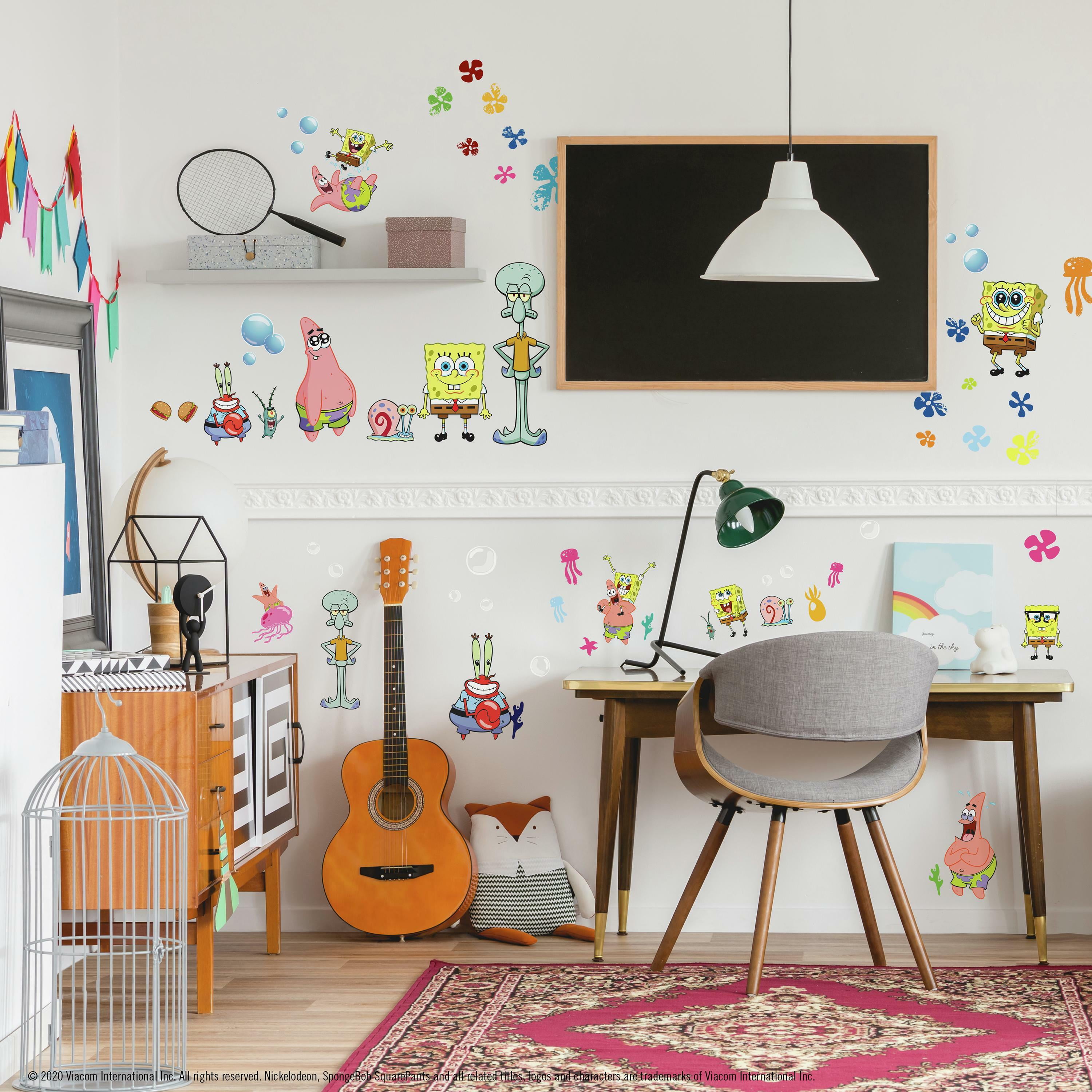 Spongebob Wall Decals, by RoomMates 42 Pack