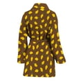 thumbnail image 2 of Cute Mango Pattern Women Bathrobe One Size Univeral Fits, Fruits Fashion Lightweight Plush Fleece Long Robe For Women, 2 of 3