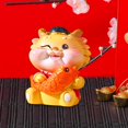 thumbnail image 2 of Tongina Chinese New Year Dragon Figurine Animals Sculpture Car Dashboard Decoration Desktop Collection Wealth Ornament for Restaurant C, 2 of 8