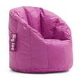 thumbnail image 2 of Big Joe Milano Child-Sized Bean Bag Chair for Kids Bedroom and Reading Nook, Pink Passion, Durable Easy-Clean Polyester Nylon Blend, Refillable, 2 of 8