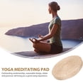 thumbnail image 4 of LOLIPPYY Cojín De Tejido Natural Amarillo Claro Para Meditación Y Del Hogar, 4 of 5