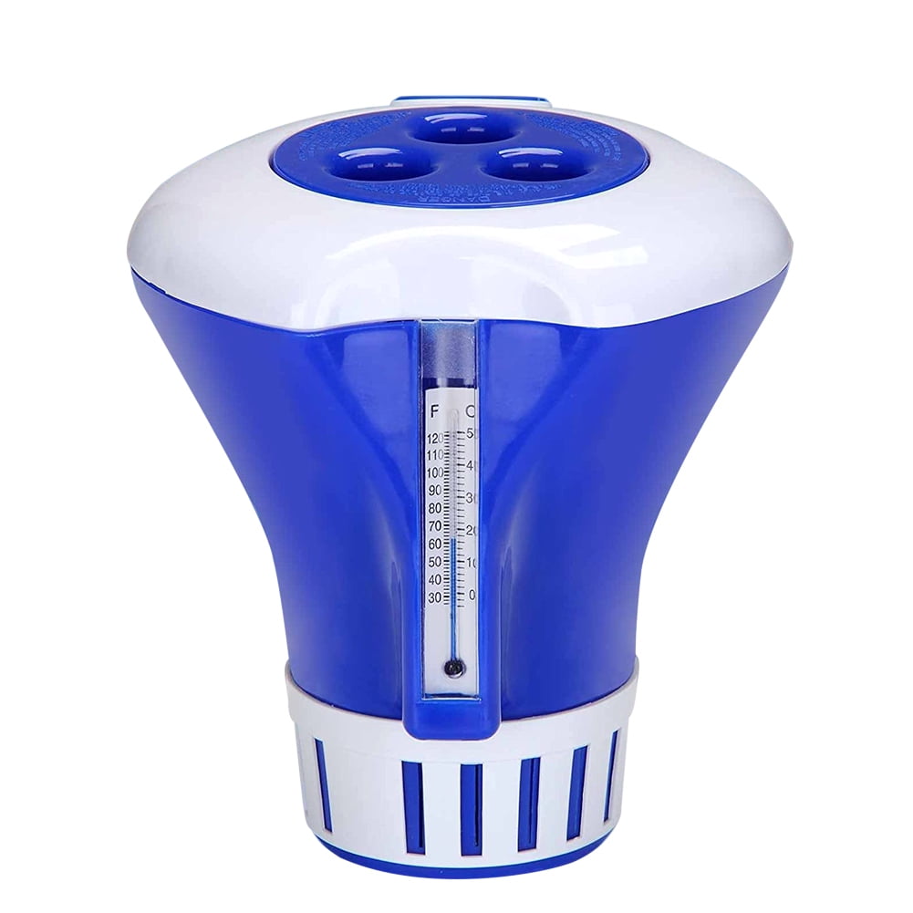 Dosing Float Chlorinator Tablets with Thermometer for Swimming Pool Water Quality New