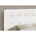 thumbnail image 3 of Bed Headboard Only Full Size Bedroom Upholstered Pu Leather Look White, 3 of 4
