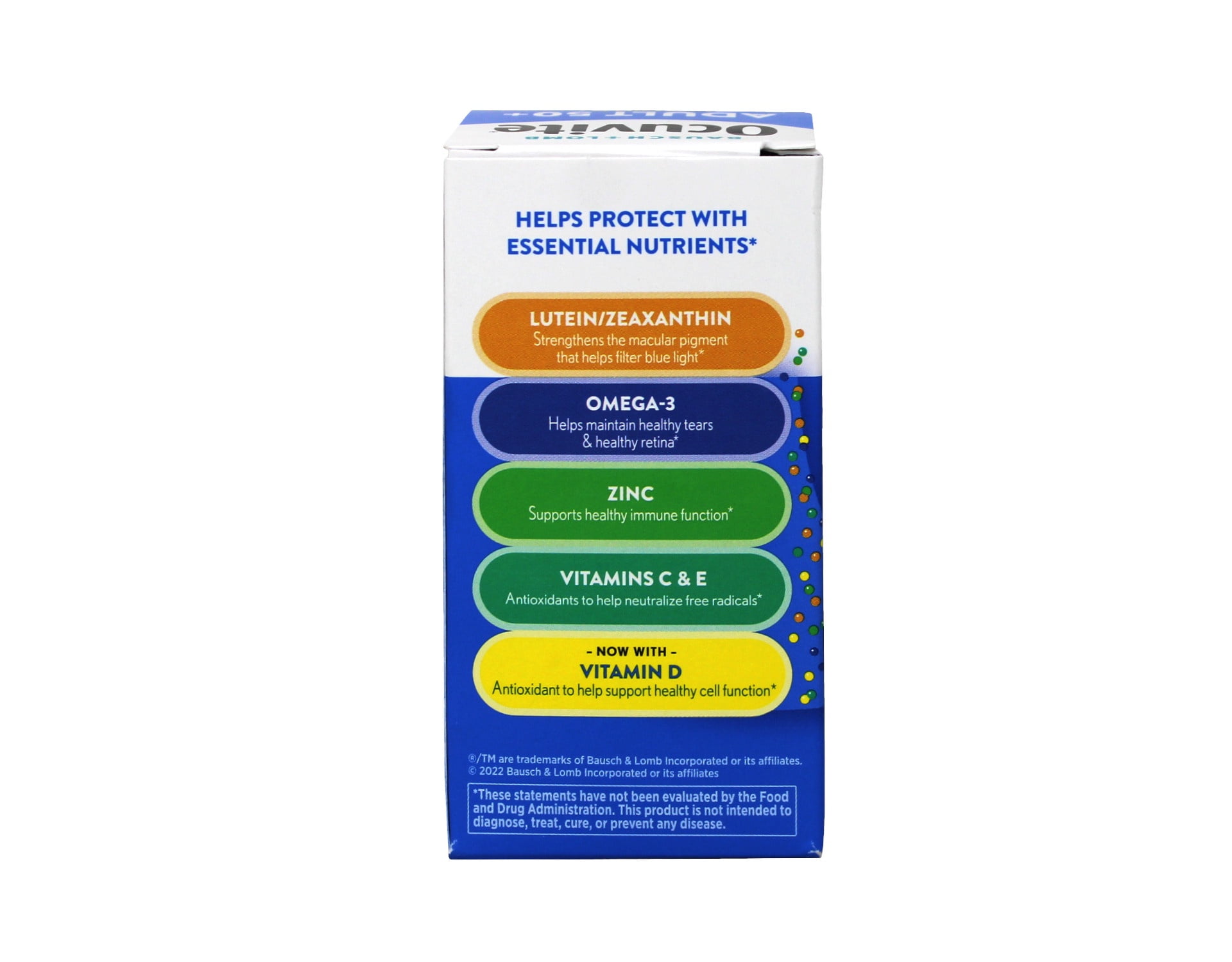 Ocuvite Adult 50+ Eye Health Dietary Supplement, Mini Soft Gels, 50 Count