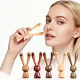 thumbnail image 1 of Massage Tool Wooden Massager Long Eared Rabbit Handheld Wooden Massage Ornament for Body Acupoints and Head Meridians Personalized Rabbit Shaped Nasal Scraper Relaxation Therapy Gift Home Spa Travel, 1 of 8