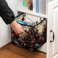 thumbnail image 5 of Hearts Battle Large Capacity Foldable Storage Box Basket with Handle for Clothes Storage - 10.8"x10.5"x10.6, 5 of 6