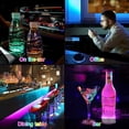 thumbnail image 1 of Portavasos LED, luces para posavasos, esterilla antideslizante, interior luminoso recargable USB accesorio luminoso para coche, sensor inteligente, 7 colores, 3 modos de iluminación, 1 of 9