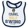 thumbnail image 3 of Newborn & Infant WEAR by Erin Andrews Milwaukee Brewers Sleep & Play Set, 3 of 4
