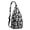 Black-104, variant on "Dead Day Inspired Crossbody Bag, Mexican Skull & Butterfly Print Shoulder Pack, Lightweight Durable Sling Bag for Men, Water-resistant Tactical Chest Bag with Retro Design"