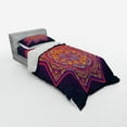 thumbnail image 3 of Ambesonne Leaf Bedding Set 4 Pcs, Geometric Tibetan Mandala, Queen, Multicolor, 3 of 3