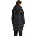thumbnail image 2 of Orolay Women's Thickened Down Jacket Contrast Color Drawstring Down Coat Hooded Parka, 2 of 5