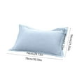 thumbnail image 3 of EGYMEN 1PC Cotton Pillowcase, 19"x29" Breathable Soft Pillow Cover, Cozy Microfiber Cushion Case, Elegant Washable Pillow Shams(Blue), 3 of 6