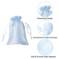 thumbnail image 3 of REGALWOVEN Satin Bags with Drawstring, Wedding Favor Bags for Birthday Christmas Sky Blue, 3 of 6