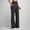 *Black, variant on ClodeEU Womens' Sports Pants , Leisure Solid Color Fashionable Elastic Waist Pants , Side Pockets Tight Yoga Pant Side Slit Black,Womens Plus L