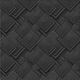 thumbnail image 1 of Ahgly Company Indoor Square Patterned Carbon Gray Novelty Area Rugs, 8' Square, 1 of 6