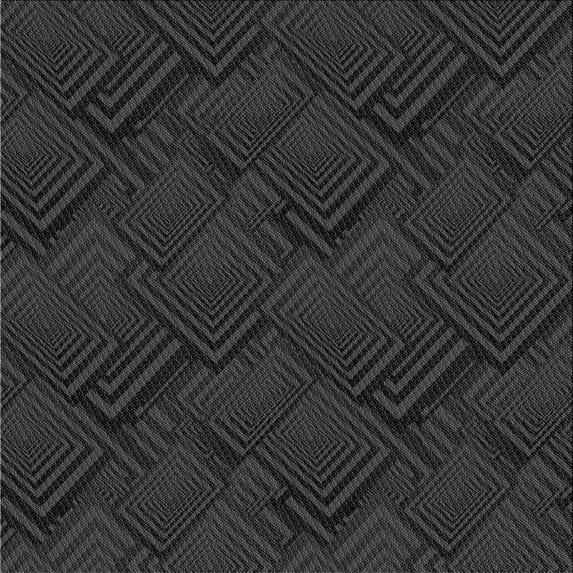Ahgly Company Indoor Square Patterned Carbon Gray Novelty Area Rugs, 8' Square