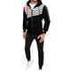 thumbnail image 3 of Conjunto de sudadera y pantalones de manga larga con capucha y estampado de retazos para hombre, traje, abrigo deportivo, conjunto de suéter para hombre Pompotops  oipoqjl52008, 3 of 5