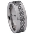 thumbnail image 3 of Celtic Lion Head Tungsten Carbide Ring, 3 of 9