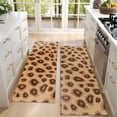 thumbnail image 4 of Kitchen Rugs Sets Of 2,Leopard Pattern Anti Fatigue Kitchen Mat Rugs Non Slip Washable,Decorative Kitchen Floor Mats for Kitchen,Sink,Laundry,17"X47", 4 of 5