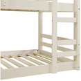 thumbnail image 2 of Walker Edison Low Wood Twin Bunk Bed - White, 2 of 2