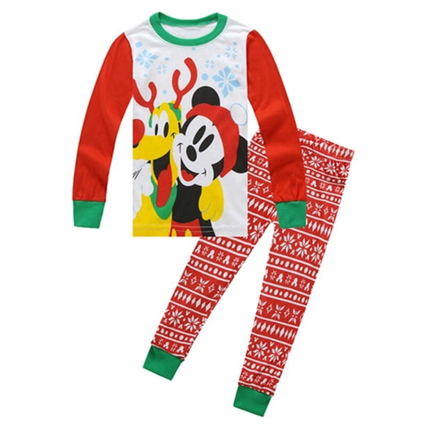 Chico pijamas niño niña niños ropa dibujos animados coches Marvel Avenger Mickey Minnie ropa de dormir Pijamas pijamas manga larga pantalón Set7T Gao Jinjia LED
