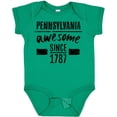 thumbnail image 3 of Inktastic Pennsylvania Awesome Since 1787 Boys or Girls Baby Bodysuit, 3 of 5
