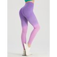 thumbnail image 4 of Women Yoga Pants Gradient Color Hip Lifting High Waist Workout Leggings Stretch Tights for Sport Running Activewear, 4 of 5