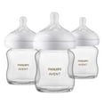 thumbnail image 1 of Philips Avent Biberon pour Bébé Natural en Verre avec Tétine Natural Response, 3x4oz Biberons, SCY910/03, 1 of 11