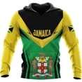 thumbnail image 5 of Personalized Jamaica Hoodie - Men & Women Jamaican Pride Shirt Gifts (ZipHoodie, XL), 5 of 7