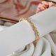 thumbnail image 4 of Pulsera JeenMata Infinito Trenzado Pave Chapada en Oro Amarillo, 4 of 6