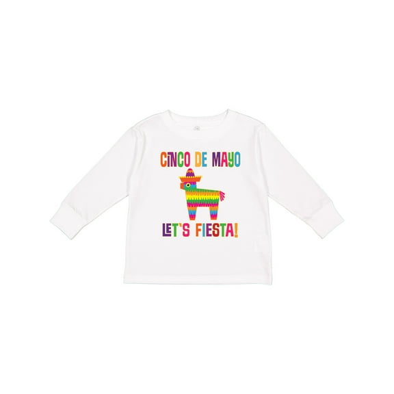 Inktastic Cinco De Mayo Pinata Lets Fiesta Girls Long Sleeve Toddler T-Shirt