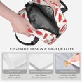 thumbnail image 3 of Naloa Watermelon Print Lunch Bag for Women & Men Insulated Lunch Box or Cooler Lunch Tote Bags for Work, Travel, Outdoor, 3 of 5