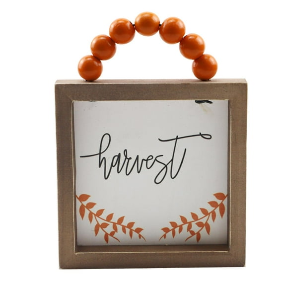 YIEMEEN Rustic Autumn Thanksgiving Porch Sign Fall Harvest Wooden Door Sign Wall Hanging