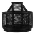 thumbnail image 5 of Raindrops Metal Rotating Pen Holder Desk Organizer for Stationery with Ample Space Black 360° Swivel, 5 of 7