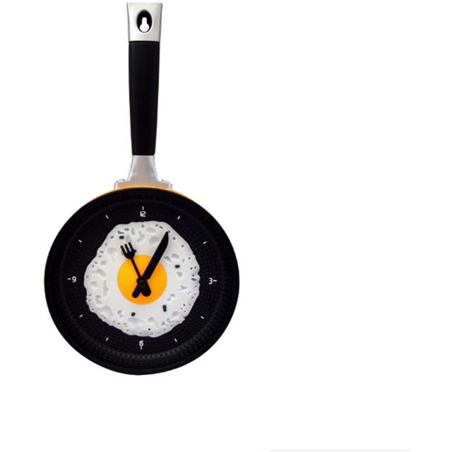 Tortilla reloj de pared novedad cocina café reloj de pared (amarillo) Vhermosa 5*5*5cm